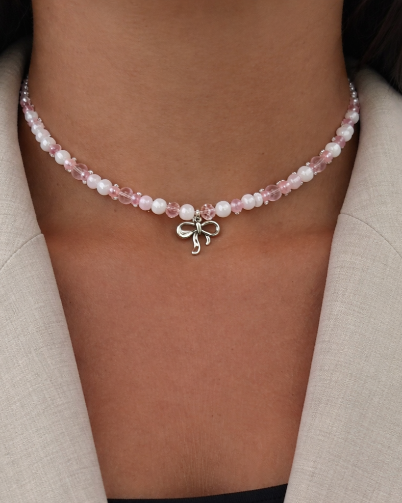 The Bow & Blush Necklace