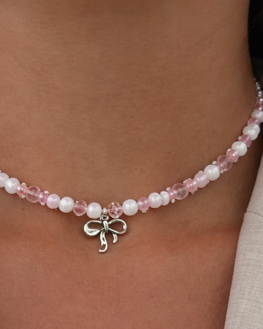 The Bow & Blush Necklace