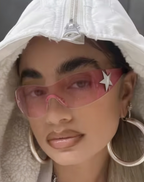Pink Star Statement Sunglasses