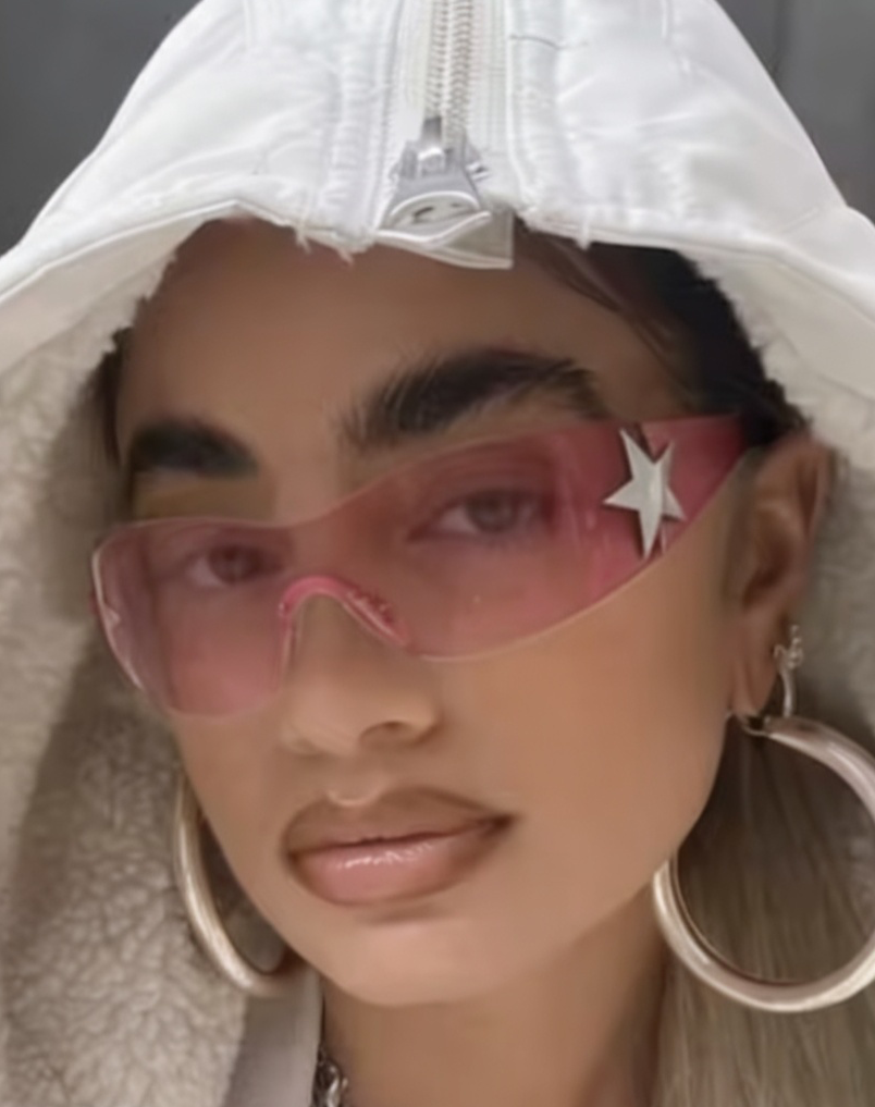 Pink Star Statement Sunglasses