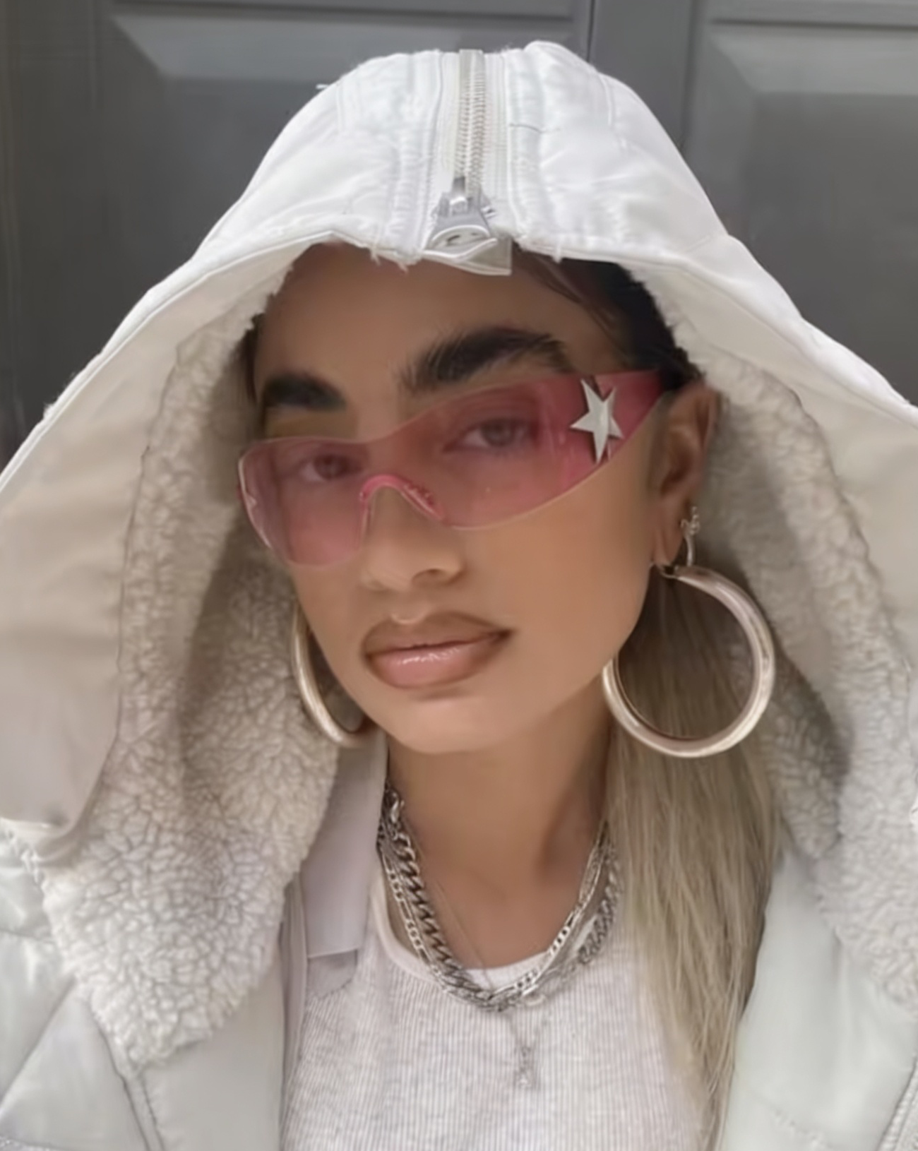 Pink Star Statement Sunglasses